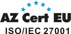 Certifikát ISO/IEC 27001