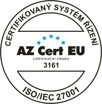 Certifikát ISO/IEC 27001